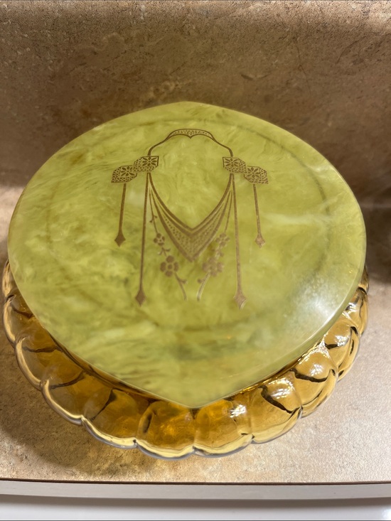 Other - Art Deco Celluloid Bakelite Powder Dish